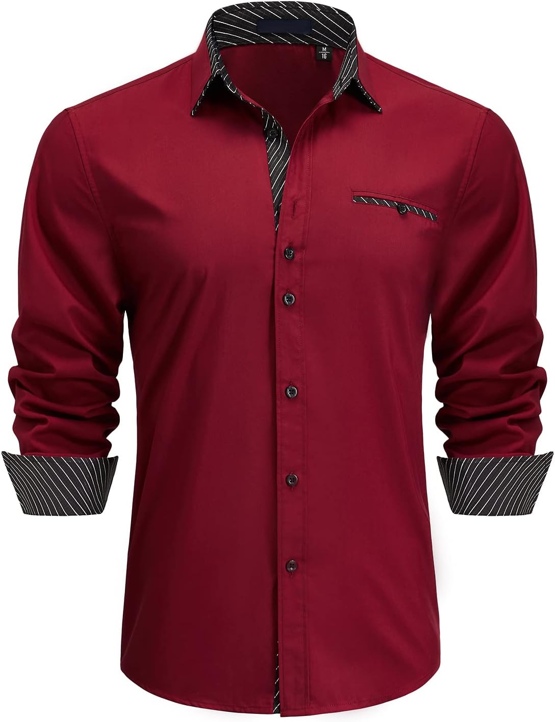 Enlision Men's Dress Shirts Long Sleeve Business Casual Shirt Regular Fit Button Up Shirts