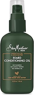SheaMoisture Beard Conditioning Oil for a Full Beard Maracuja Oil and Shea Butter to Moisturize and Soften 3.2 oz