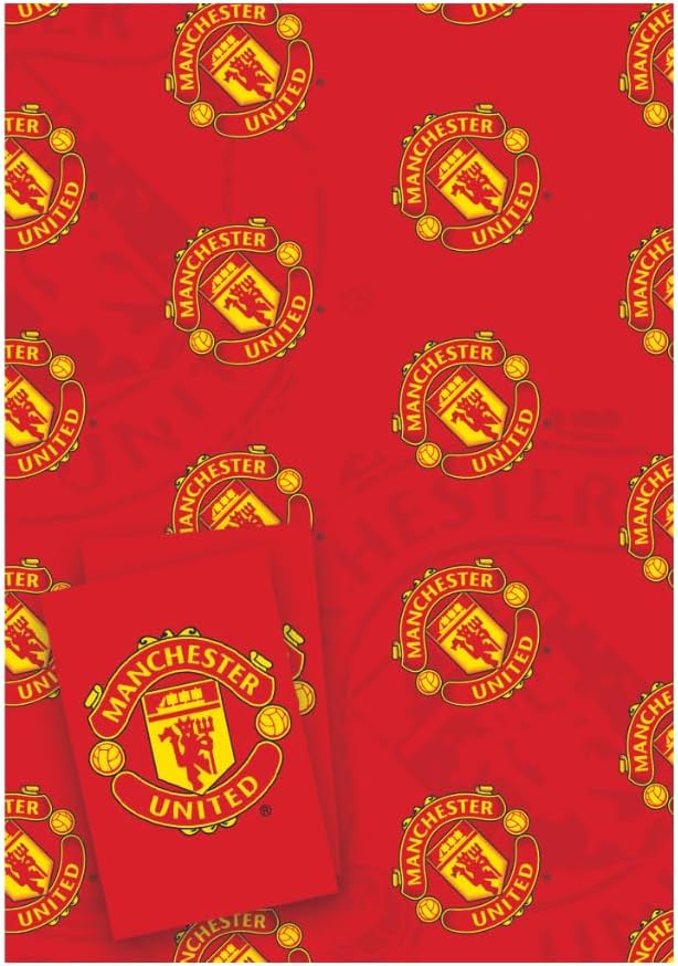 Manchester United FC Gift Wrap (2 Sheets) (One Size) (Red)
