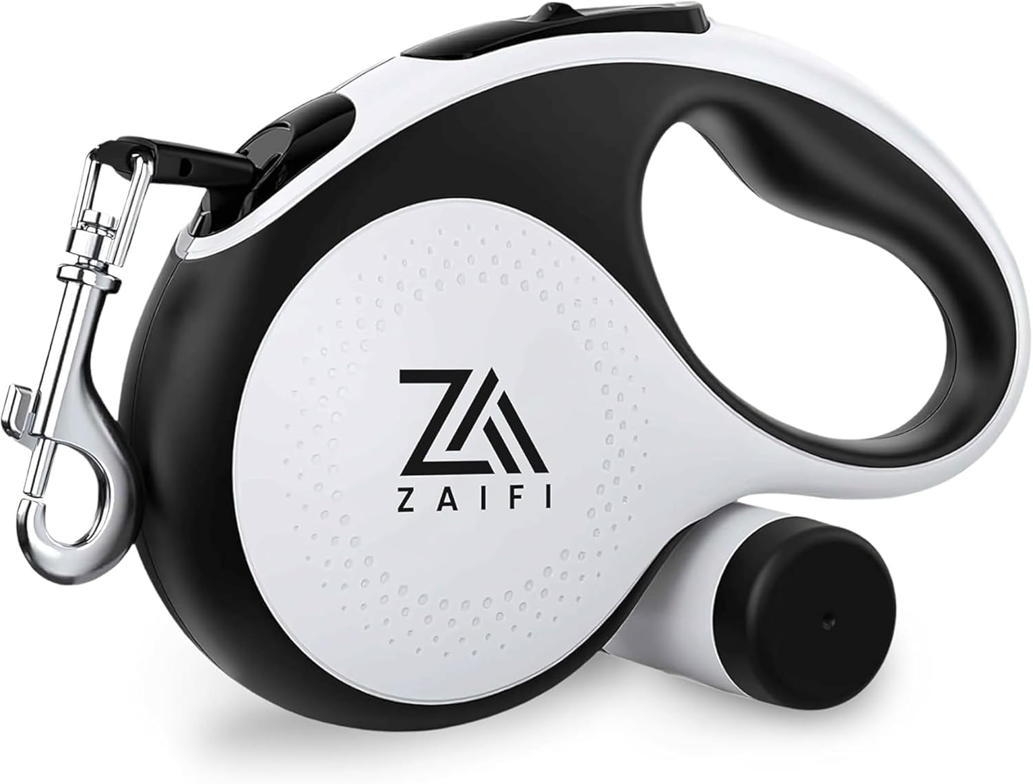 Retractable Dog Lead with Poo Bag Holder, 5m/16ft Extendable Dog Leash with 360° Tangle-Free Design, Suitable for Dogs Up to 30Kg/66Lbs Anti-Slip Handle and One-Handed Brake.