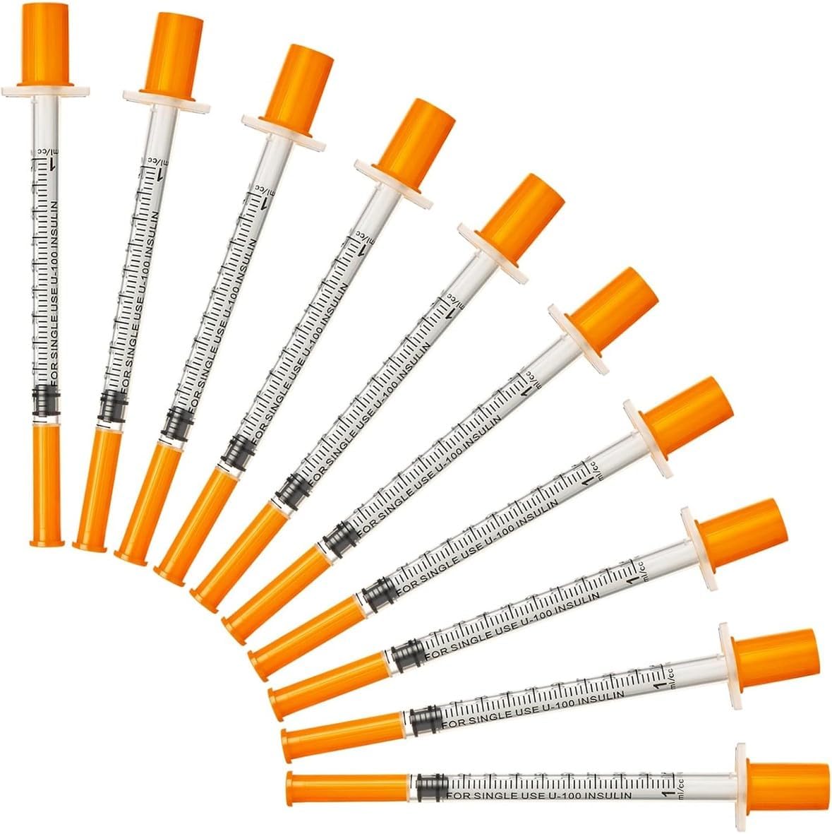 Zyvera 100 Pack 1ml/cc 0.3x8mm Measuring Tool - Single-Use, Multi-Purpose Dispensing Tool for Veterinary, and Home Care (Pack of 20/50/100)