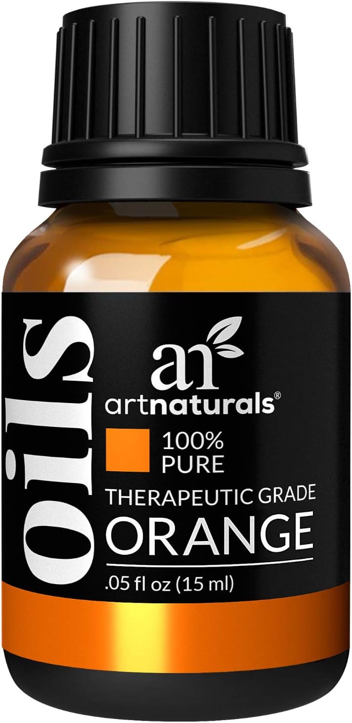 ArtNaturals 100% Pure Sweet Orange Essential Oil - (.5 Fl Oz / 15ml) - Undiluted Therapeutic Grade - Cleanse Uplift and Focus