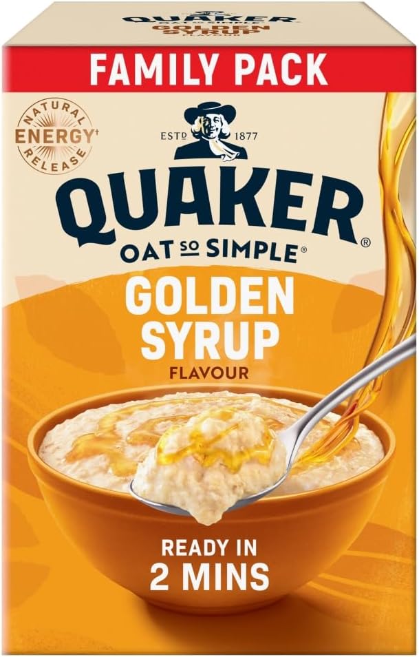 Quaker Oat So Simple Family Pack Golden Syrup, 20 x 36g