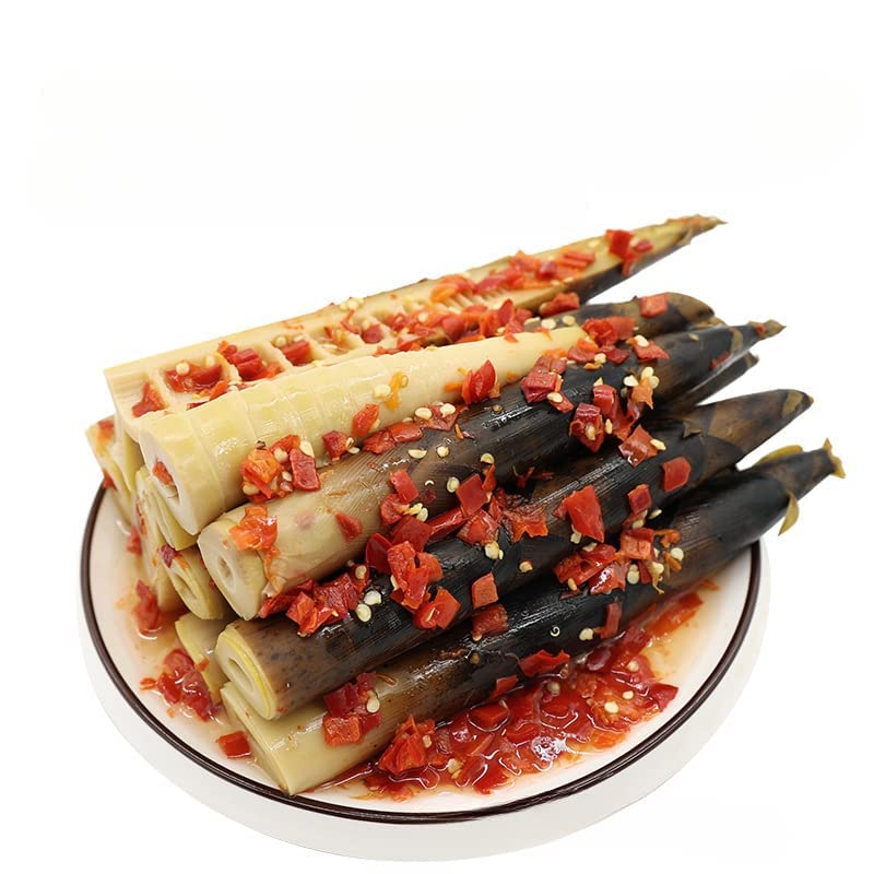 Spicy Chinese Snacks, Fresh Bamboo Shoots, 230g/bag, Hand Peeled Bamboo Shoots, Spicy and Crispy Bamboo Shoots, Snack Gift Pack, Spicy Snacks, Spicy Strips (Spicy,2 pack)