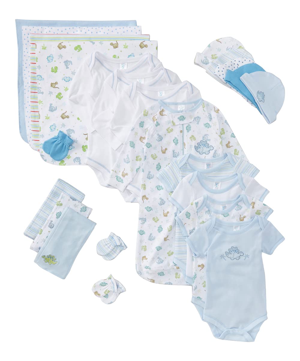 Spasilk 23-Piece Essential Layette Gift Set for Newborns, Clothes for Baby Boys and Girls, Baby Shower Gifts, 0-6 Months
