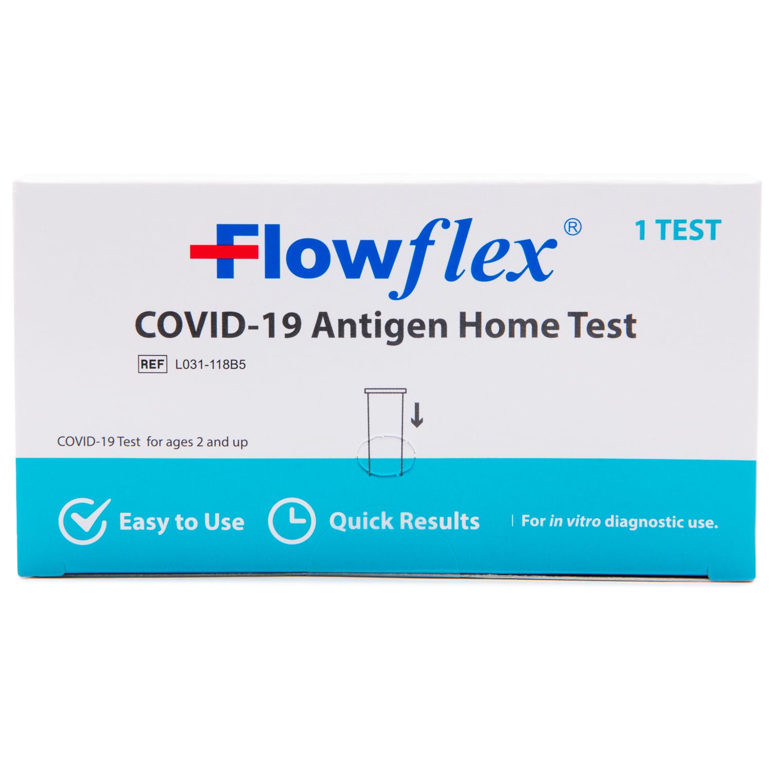 COVID Home Test Kit by Flowflex, Rapid Results in 15 Minutes, Trusted OTC COVID-19 Antigen Testing Kit, FSA and HSA Eligible, Easy to Use & No Discomfort, 1 Pack 1 Test