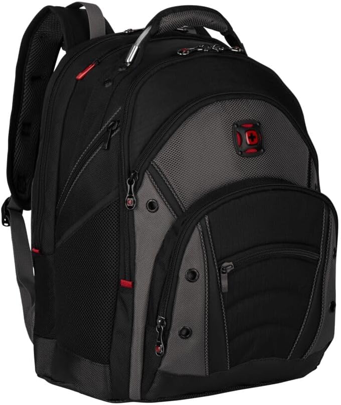 Wenger Synergy 16 Inch Laptop Backpack, Black/Grey