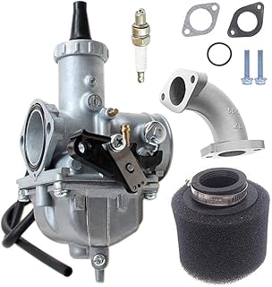 VM26 30mm Carb Carburetor with Air Filter Compatible with Motorcycle PZ30 200cc 250cc Hawk Go-kart Taotao SunL JCL JetMoto Kazuma Baja Quad ATV Dirt CRF KLX TTR XR Pit Dirt Bike Motocross