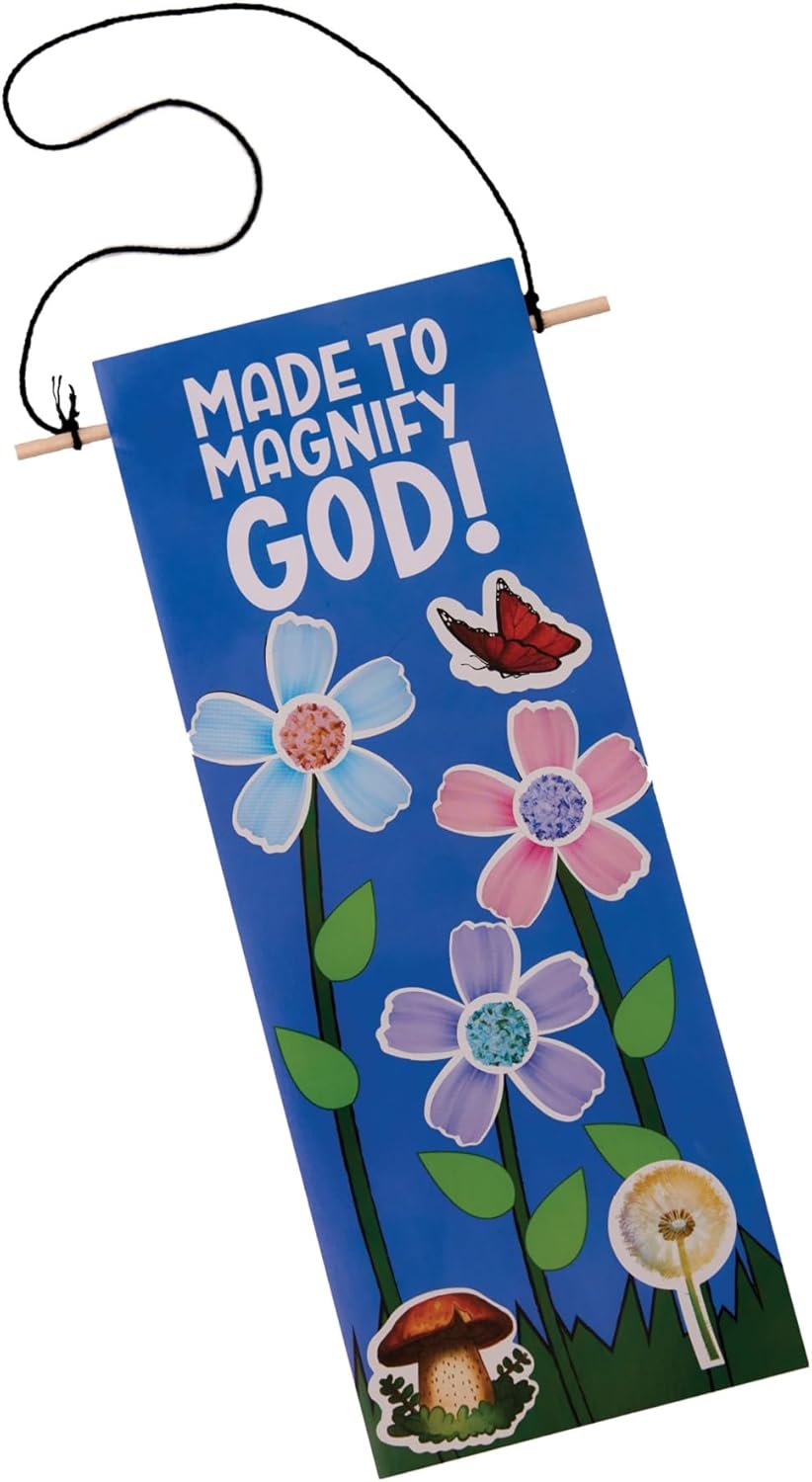 Lifeway Kids VBS 2025 Magnified! Motto Wall Hanging Craft Pack (Pack of 10)
