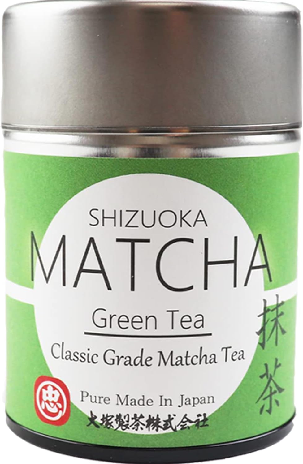 Otsuka Green Tea Co - Shizuoka Classic Matcha Powder 30g - Made in Japan - Best For Drink, Latte, Dessert, Cake, Ice and more (Small Can - 30g)