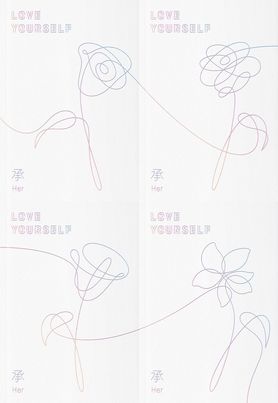 BTS - LOVE YOURSELF 承 [Her] [Random ver.] +Photobook+Photocard+Official Poster+Extra Photocard