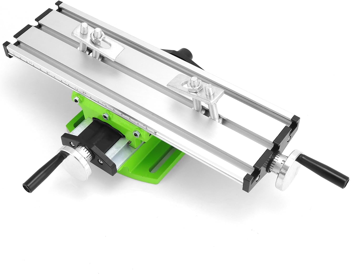 QWORK® Multifunction Worktable, Cross Milling Working Table, Drilling Slide Table, for Bench Drill Stand,310 * 90 * 78mm