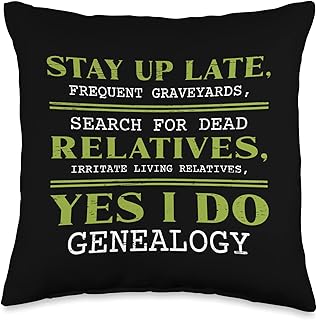 Ancestry Genealogy For A Genealogist Throw Pillow