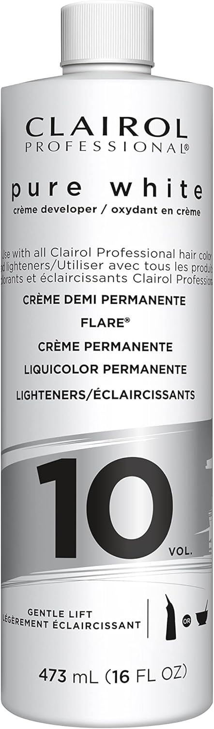 Clairol Pure White 10 Volume Creme Developer For Unisex 16 oz Lightener