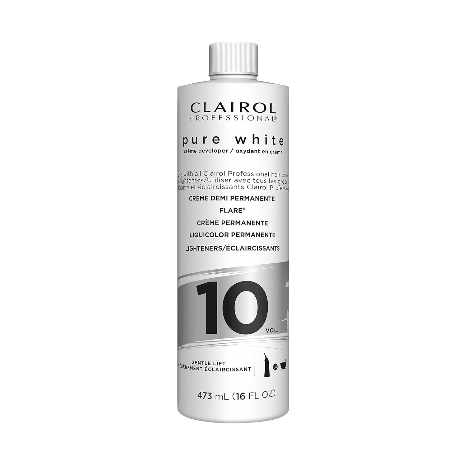 Clairol Professional Pure White 10 Volume Hair Developers for Lightening & Gray Coverage