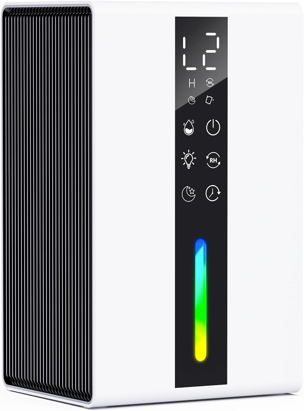 Dehumidifier, Electric Portable Dehumidifiers for Home Bedroom Bathroom with 48 Hours Timer, 7 Color Lights, 3 Working Modes, Auto Defrost, Auto Shutoff, Energy Saving, Silent Dehumidification