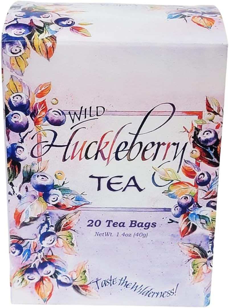 Taste The Wilderness,Wild Huckleberry Tea Tin (20 Tea Bags)