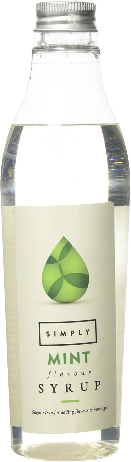 Simply Mint Syrup, Vegan & Nut Free Flavoured Syrup for Coffee, Cocktails & Baking (250ml)