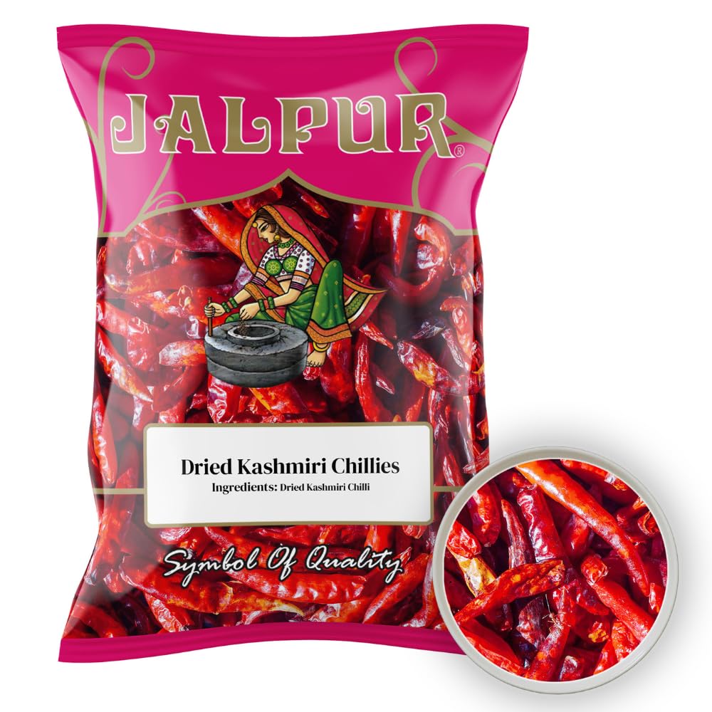 100g | PURE WHOLE DRIED KASHMIRI CHILLIES