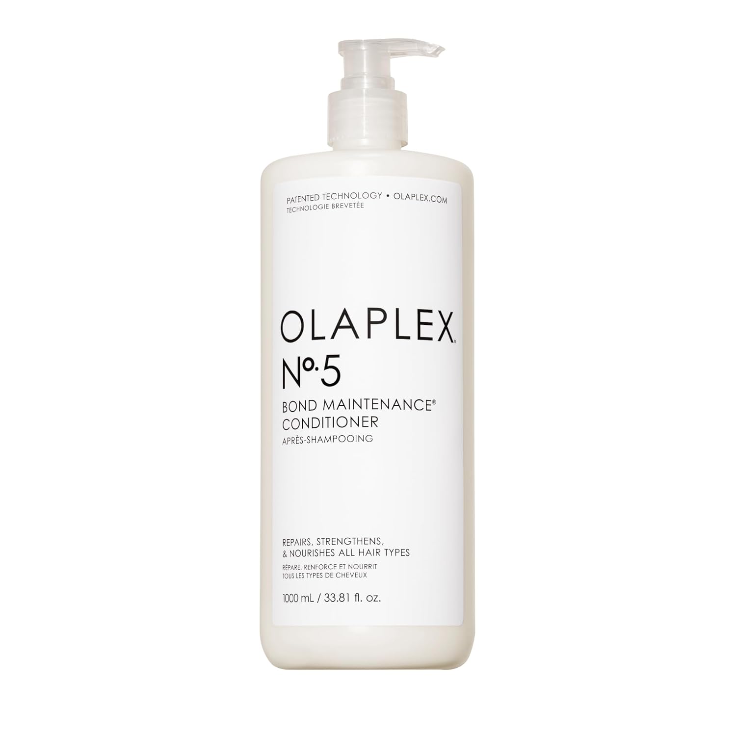 Olaplex No. 5 Bond Maintenance Conditioner, Repairs, Strengthens, & Nourishes All Hair Types, Leaving Hair Feeling Soft & Adds Shine, 33.8 fl oz