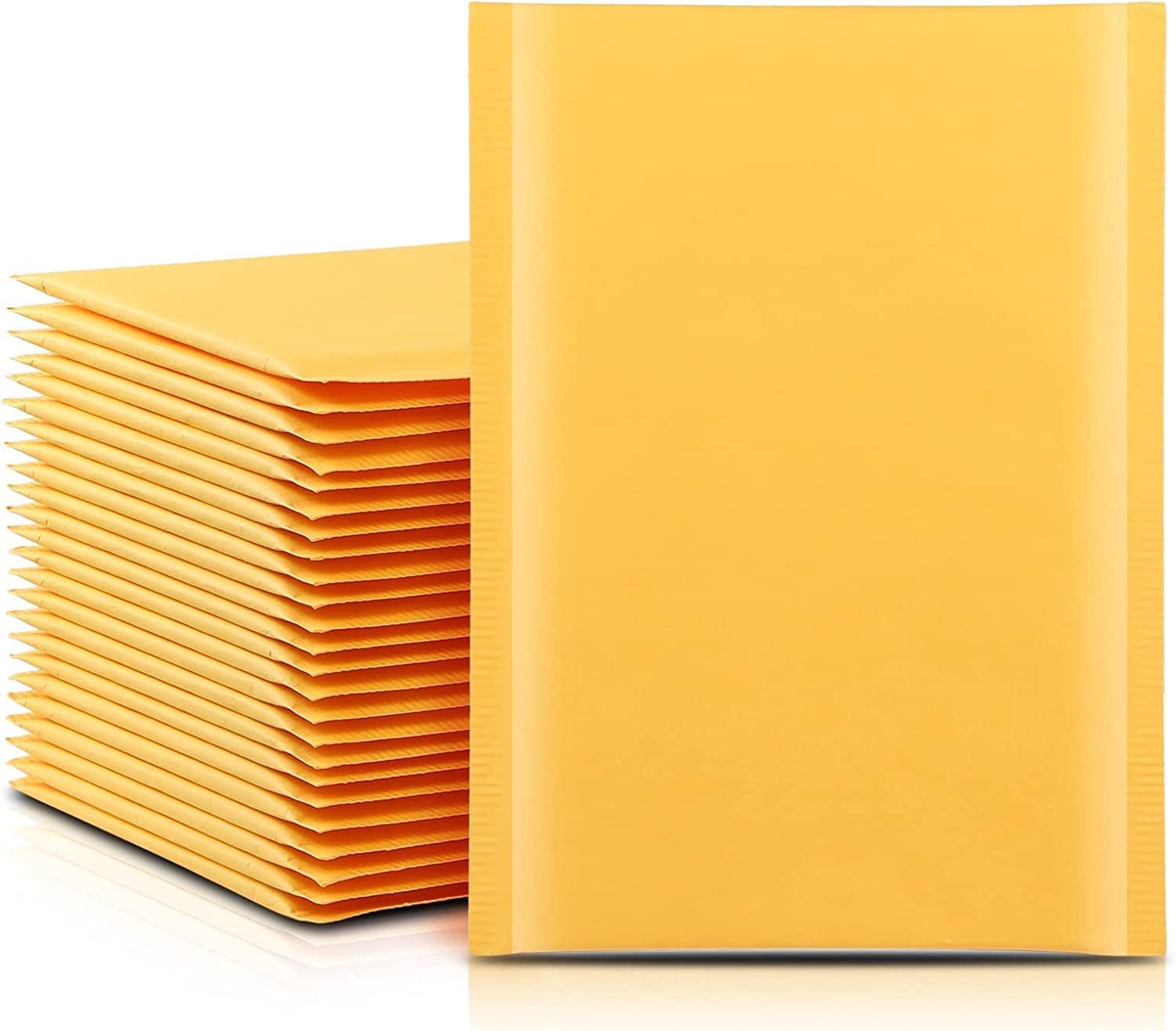 NaXew Padded Envelopes A4, with Easy Tear Strip Peel + Seal Bubble Mailer Bags Postal Wrap Envelope Cushioned Protective Packaging 220 x 340 mm (Yellow A4, 10pcs)