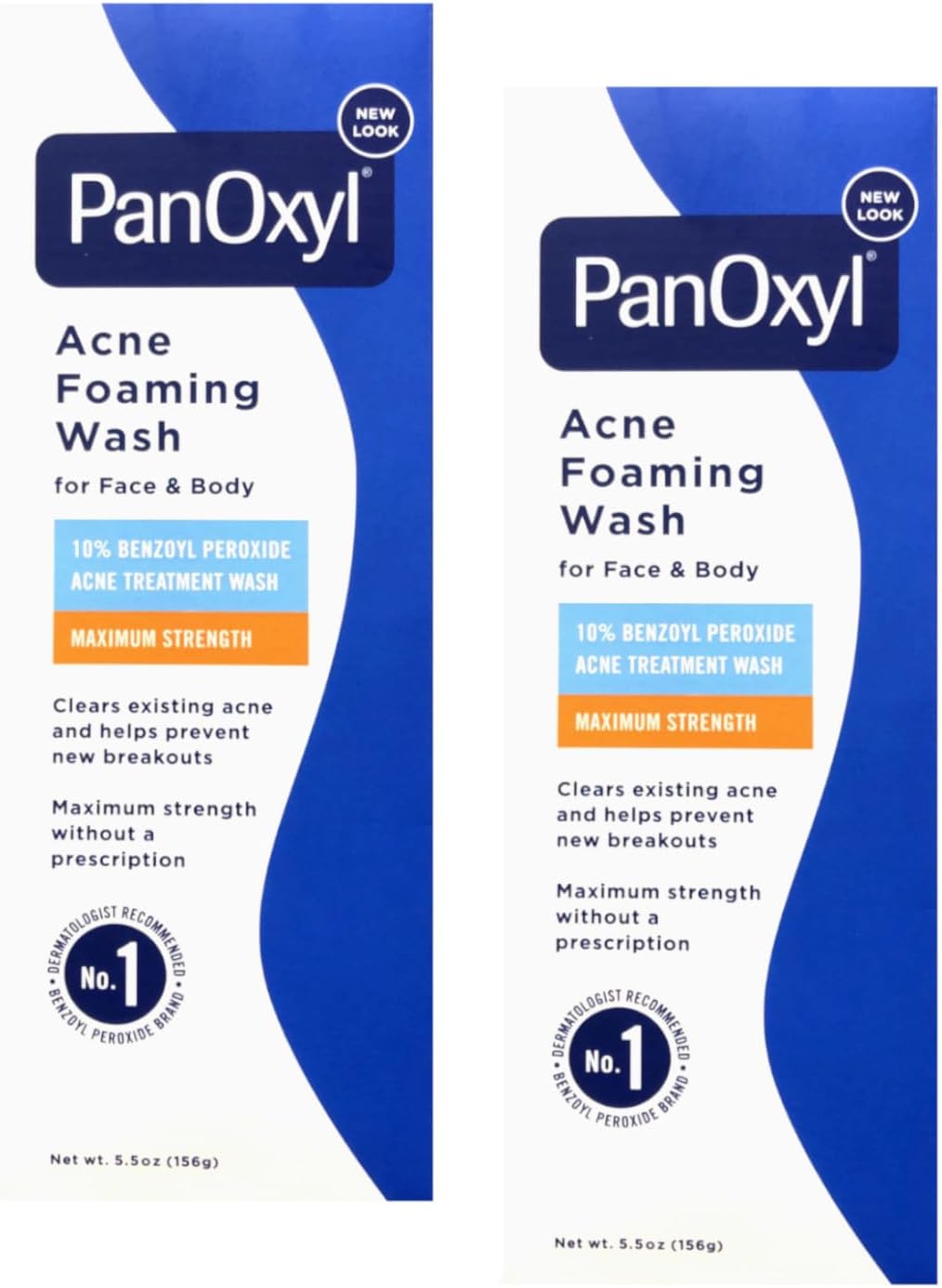 PanOxyl 10% Acne Foaming Wash 5.5 Ounce (Value Pack of 2)