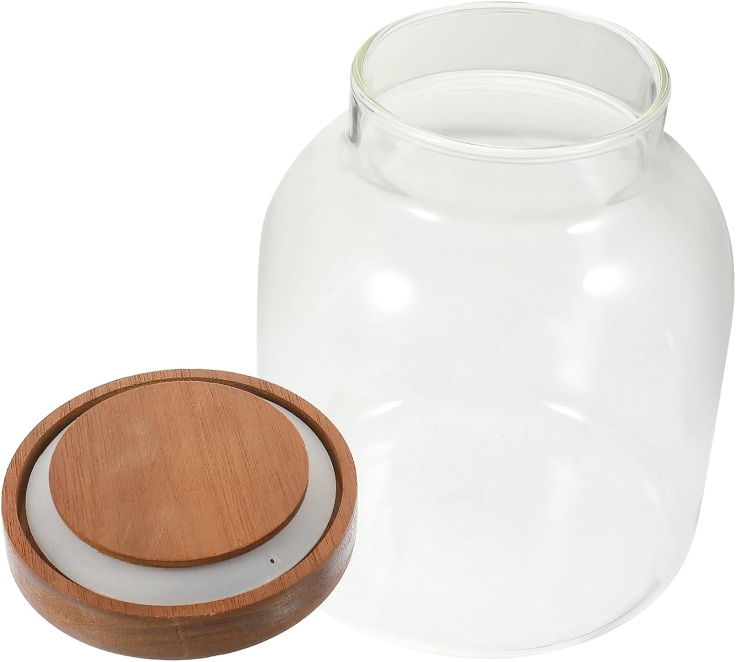 Glass Food Storage Jar with Airtight Lid Practical Kitchen Canister for Tea Beans and Grains for Organizing Pantry Staples