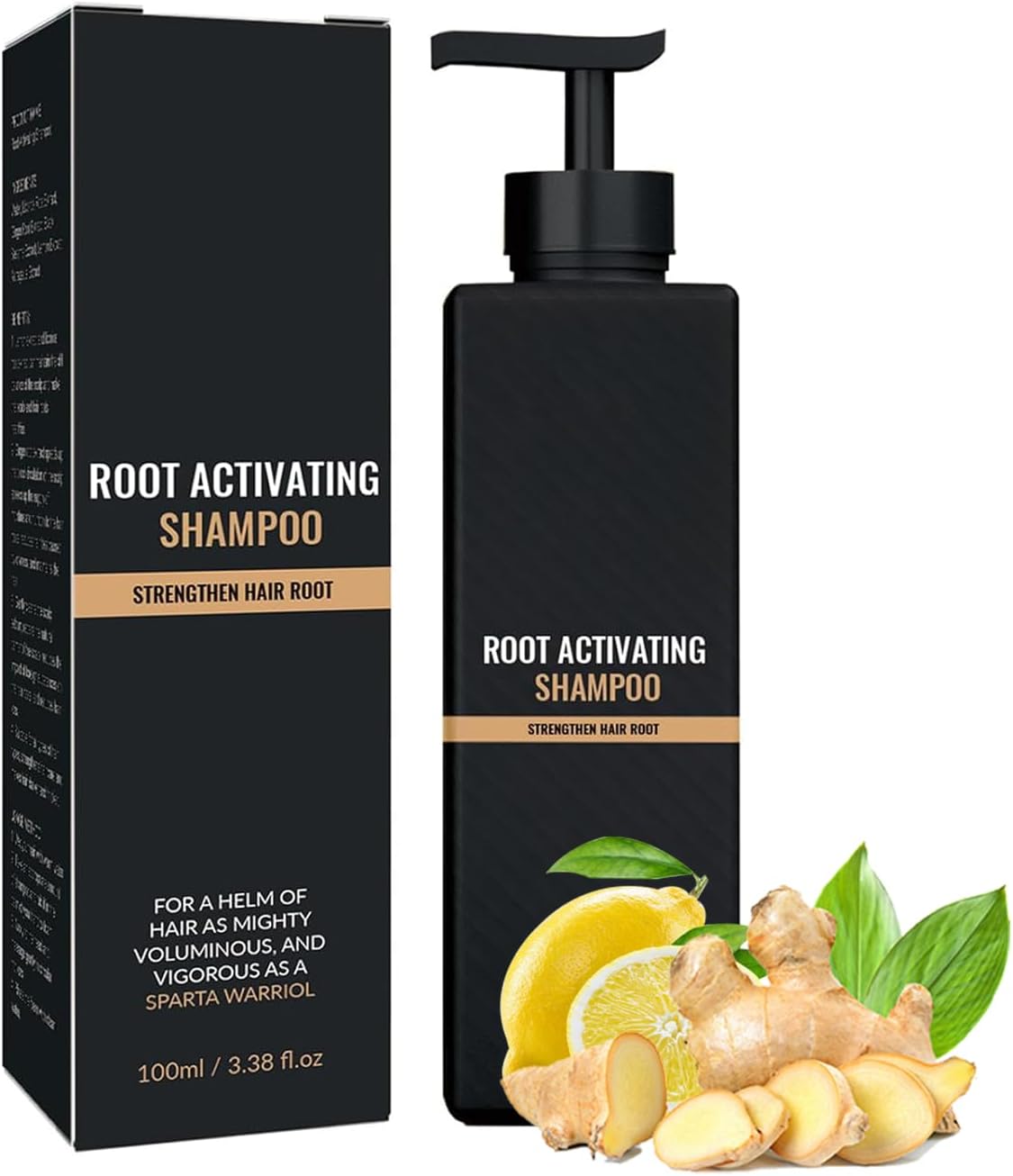 Root Activator Shampoo, Hair Thickening Shampoo for Men & Women, Grey Hair Reverse & Reducing Sham-poo for Natural Darkening & Thinning Hai-r Regrowth & Loss Treatment