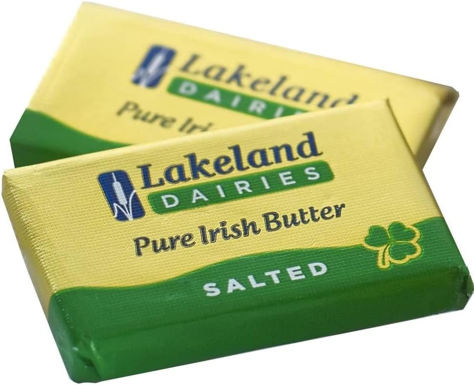 Lakeland Irish Butter Portions x 150 6.2g Individual Foil Wrapped Portions - From GREAT BRITISH TRADING LIMITED