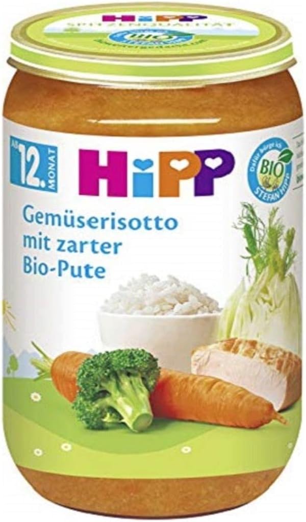 Hipp Vegetable isotto with delicate organic turkey, 250 g