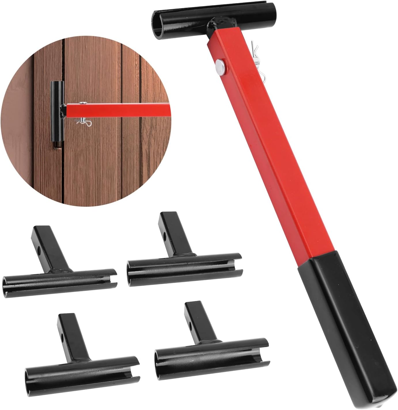 Door Hinge Adjustment Tool Set, 4 Sizes Premium 4-in-1 Multifunctional Hinge Adjustment Tools Hinges Gap Adjusting Wrench Door Hinge Repair Tool for Residential and Commercial