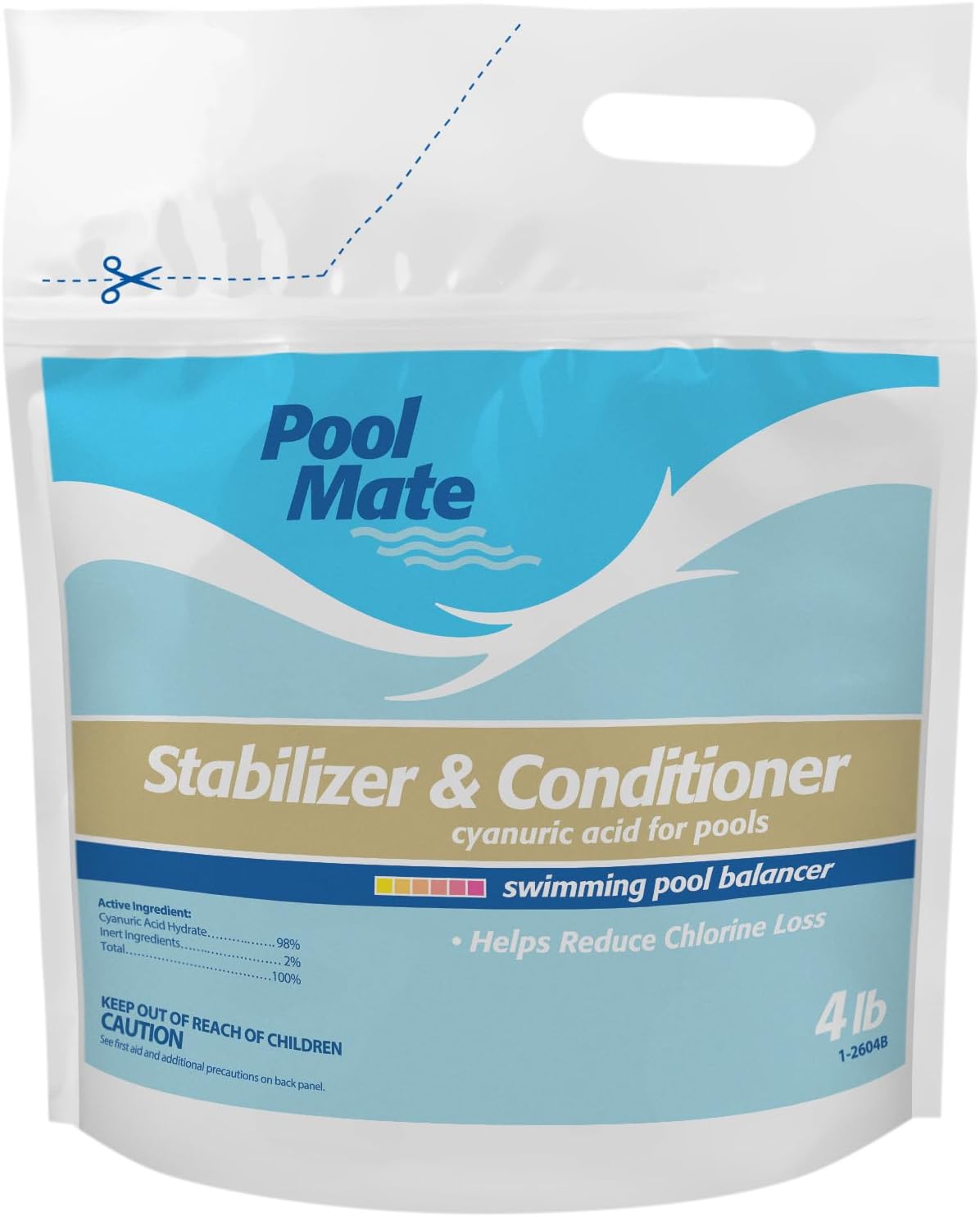 Pool Mate 1-2604B Pool Stabilizer for Pools, 4-Pounds