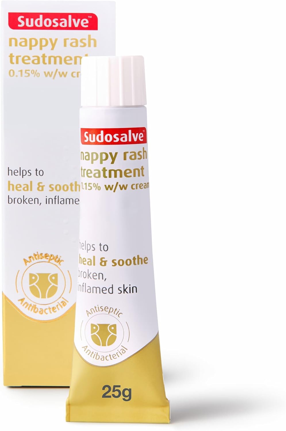 Sudocrem® Sudosalve™ Nappy Rash Cream for Inflamed and Broken Skin, 25g (Pack of 1)
