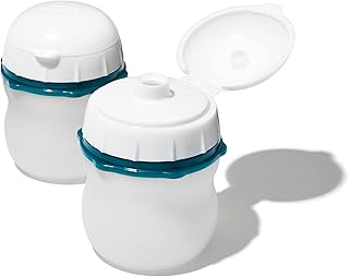 OXO Good Grips Prep & Go Leakproof Silicone Squeeze Bottle - 2 Pack, White
