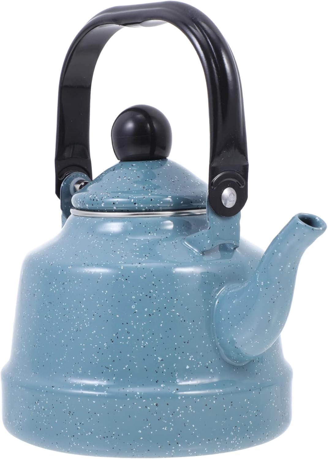 1. 1L Vintage Enamel Teapot Kettle: Stainless Steel Stove Top Tea Kettle Dot Coffee Kettle Flat Bottom Kettle Warmer Teakettle for Stovetop