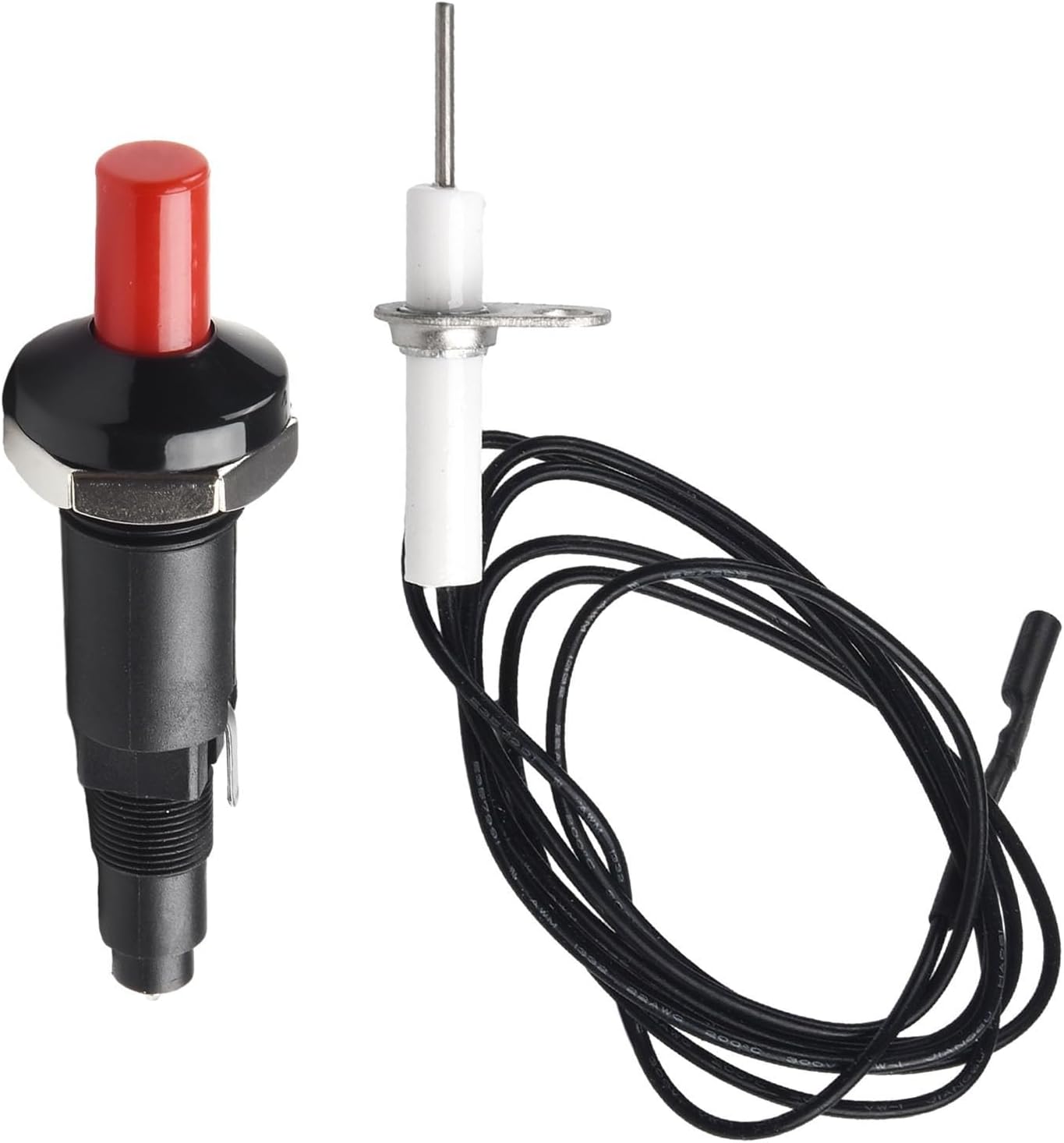Piezo Spark Ignition, Gbtdoface Piezo Push Button Igniter With Ignition Cable For Gas Grill BBQ Range Heater Stove Kitchen, One Outlet Push Button