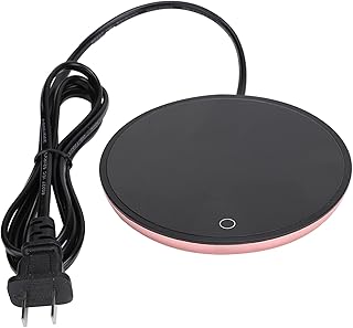 Mug Warmer Coasters,Electric Waterproof Touch Heating Cup Mat Warm Pad for Coffee Tea Milk for Home Office Desk(Gold)
