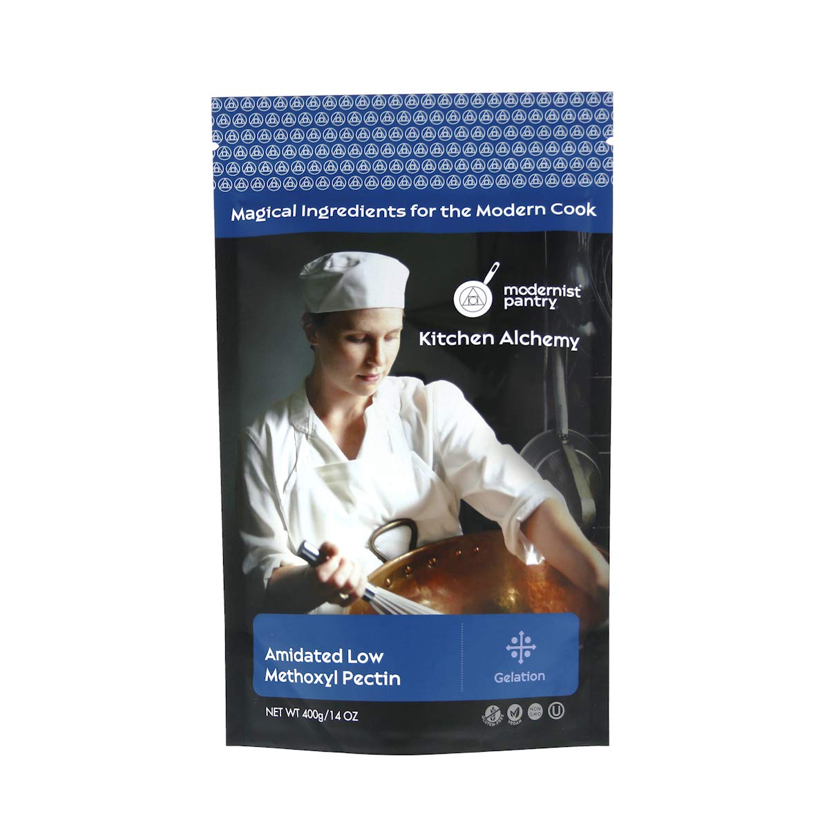 Pectin - Amidated Low Methoxyl ⊘ Non-GMO ☮ Vegan ✡ OU Kosher Certified - 400g/14oz