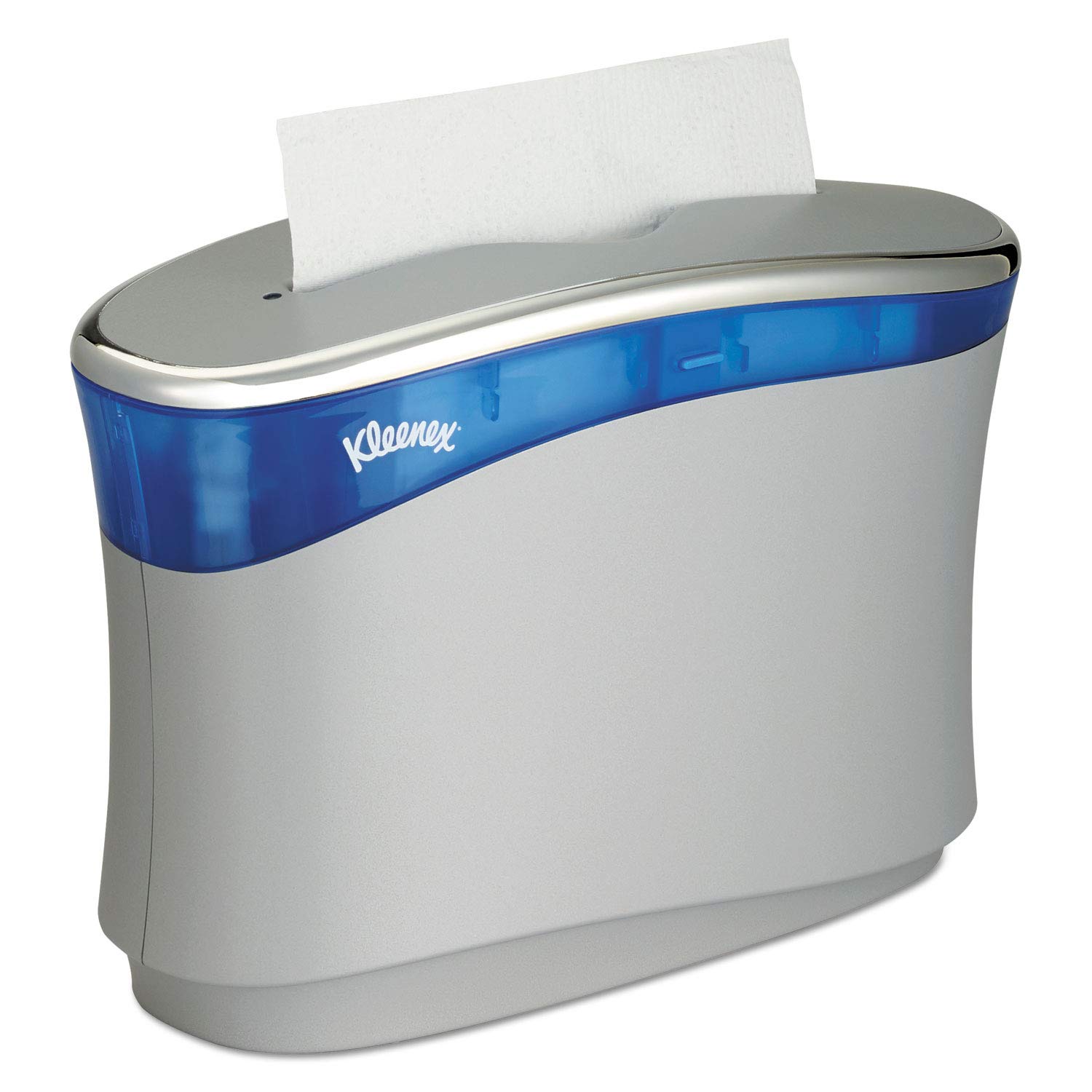 Kleenex® Reveal™ Countertop Folder Towel Dispenser (51904), Soft Grey, 13.3" x 9.0" x 5.2" (Qty 1)
