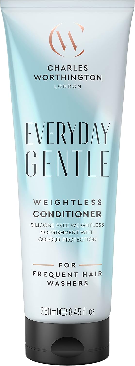 Charles Worthington Everyday Gentle Weightless Conditioner, Nourish and Protect, Salon Conditioner for Everyday Use, 250 ml