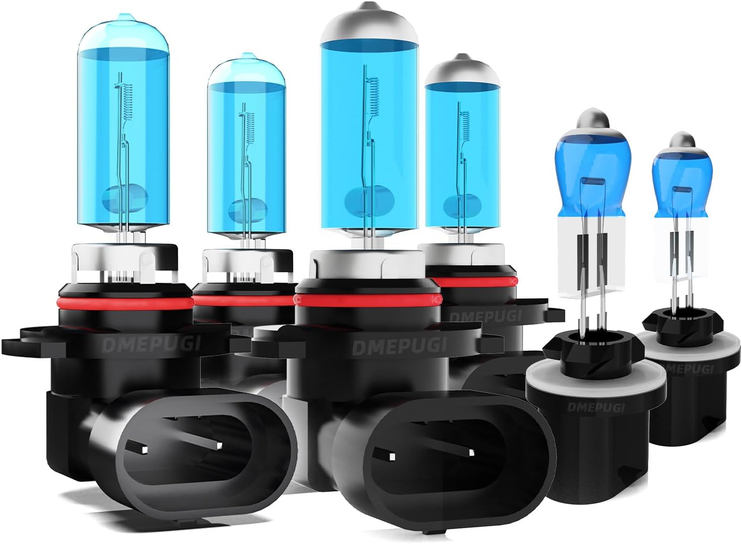 Compatible with GMC Yukon 2000-2006 light bulbs,9005/HB3/H10 High Beam + 9006 Low Beams + 880 Fog Lights,Bright Halogen Replacement Headlight Bulbs,Plug N Play,Pack of 6