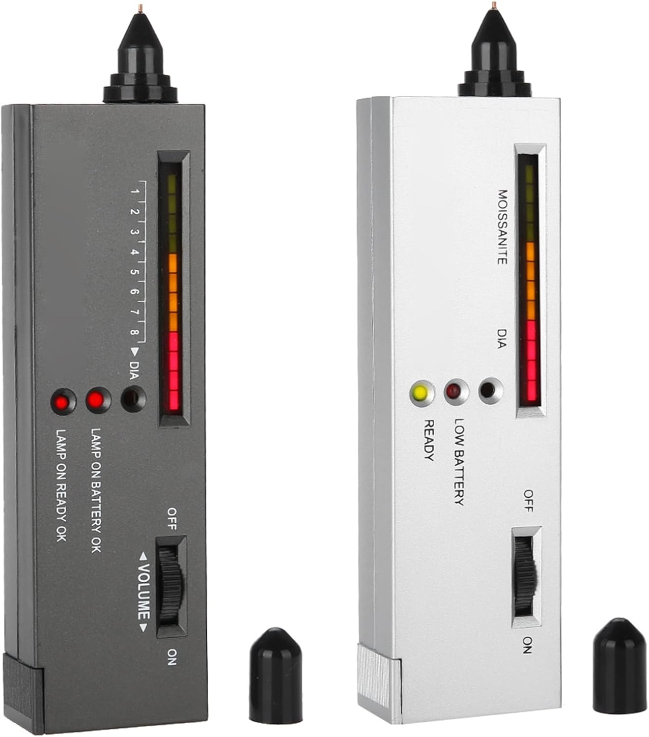 Professional Gold & Diamond Tester - 2 Types High-Precision Moissanite Jewelry Testing Pen with LED Indicator