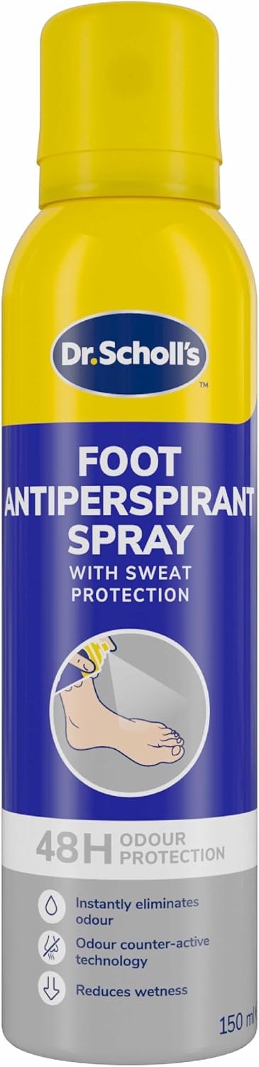 Dr. Scholl’s Fresh Step Antiperspirant Spray, 150ml - Up To 48 Hour Freshness