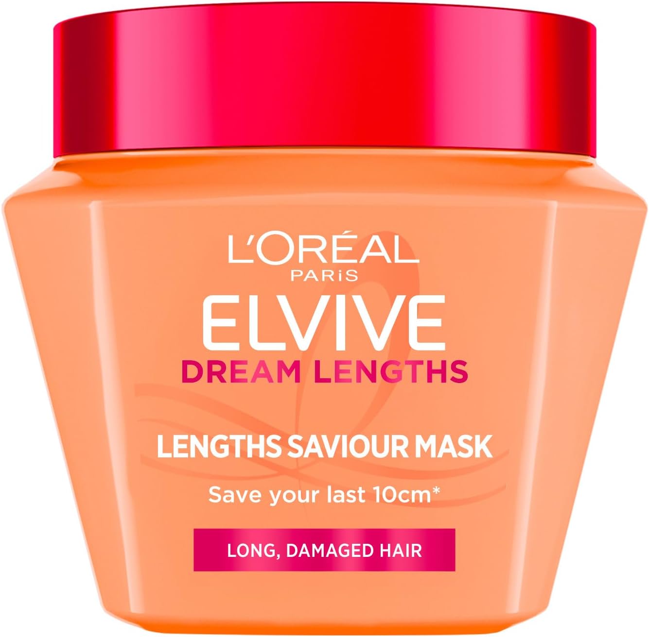 L'Oreal Paris Elvive Dream Lengths Hair Mask, Nourishing & Strengthening Treatment, Enriched with Castor Oil, For Long, Damaged Hair 300ml