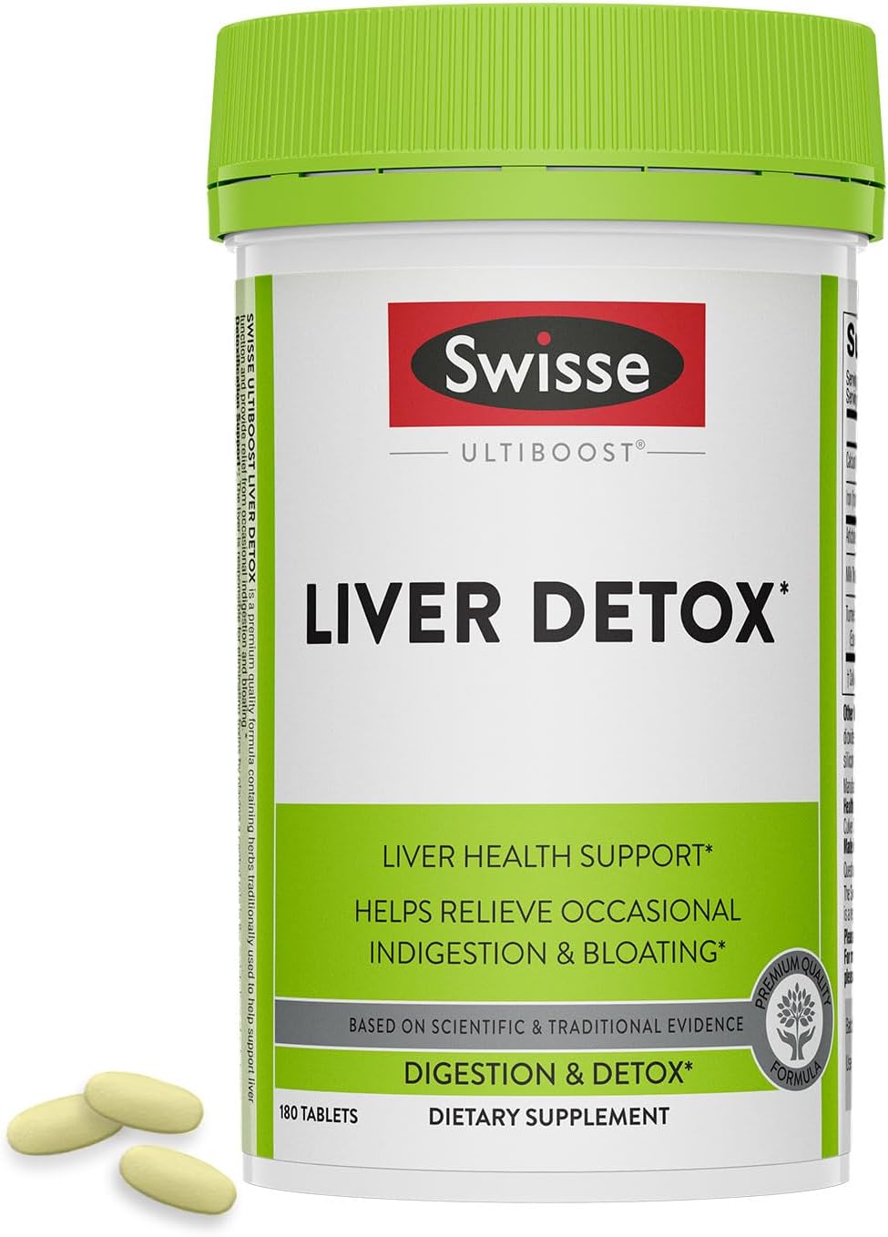 Swisse Milk Thistle Liver Cleanse Detox & Repair | Liver Detox & Liver Support | Milk Thistle + Turmeric + Artichoke Extract | Dose for Your Liver | 180 Liver Pills
