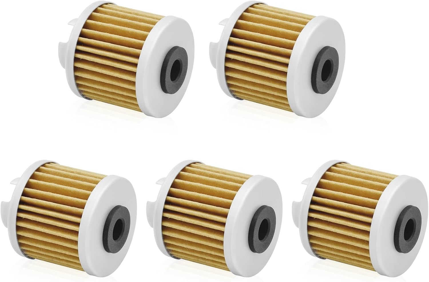 Wai Danie 5 Pcs Motorcycle Oil Filters Compatible with ATC125M YX 150cc 160cc Zongshen 155cc ZS155 ZS190 Engine Motorbike Pit Dirt Bike Replace For Honda # 15412-HB6-003