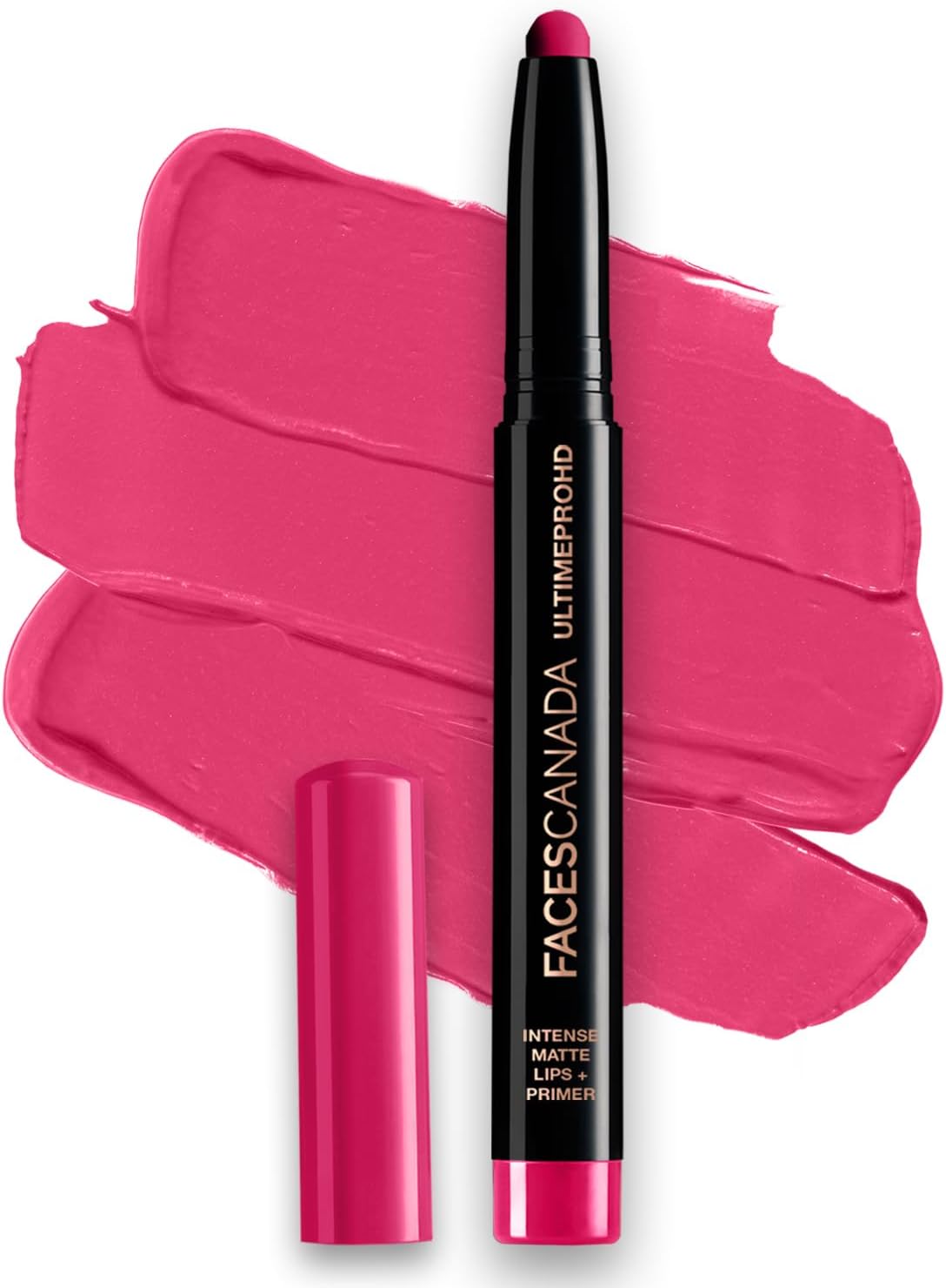 FACESCANADA Ultime Pro Hd Intense Matte Lipstick + Primer - Dash Of Pink (Pink), 1.4G 9Hr Long Stay Flawless Hd Matte Finish Intense Color Lightweight Smooth Glide Primer Infused