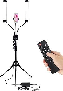 LED Lash Light Kit, Energy Saving, 5400 Lumens Bright, 3 Color Modeswith Adjustable Tripod & Phone Holder, Suitable for Make Up Artist, Photography, Video Recording, Live Streaming