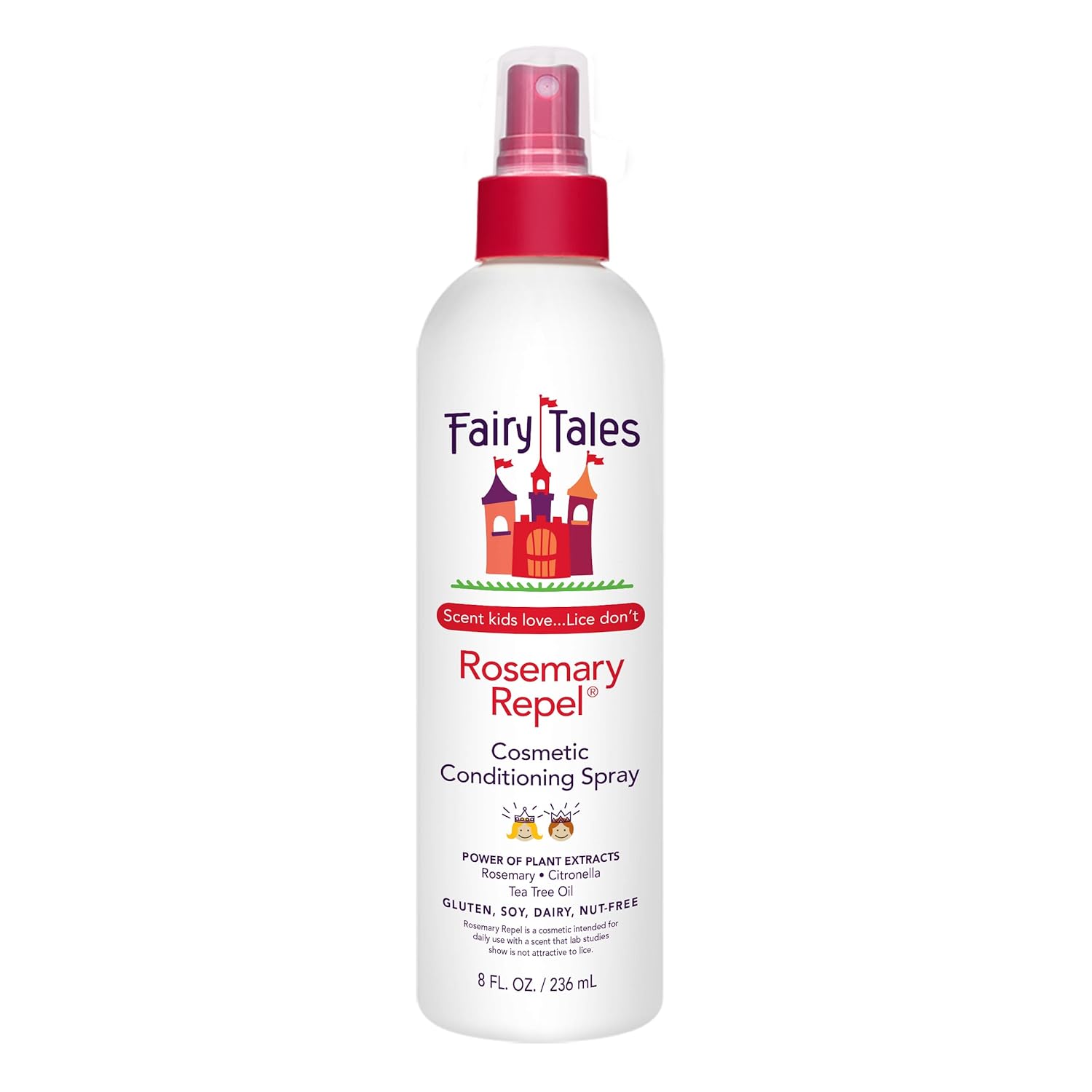 Fairy Tales Rosemary Repel Daily Kids Conditioning Spray – Kids Like the Smell, Lice Do Not, 8 fl oz. (Pack of 1)