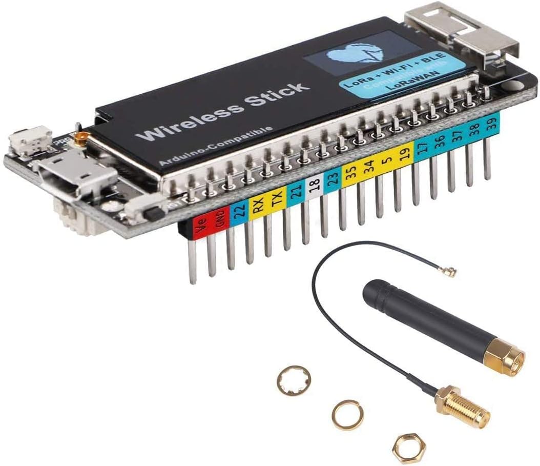 ESP32 Wireless Stick Lora+WIFI+BLE Development board with 0.49inch OLED display screen SX1276 Module For Arduino 868MHz - 915MHz